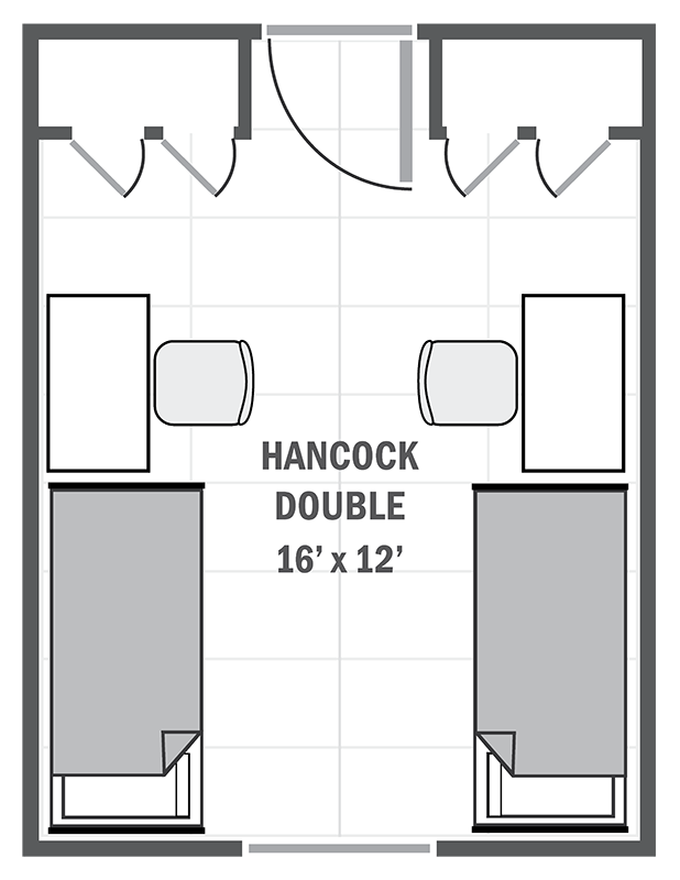 Hancock double sample floor plan