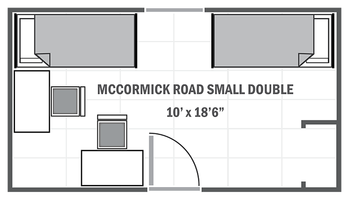McCormick Road small double sample floor plan
