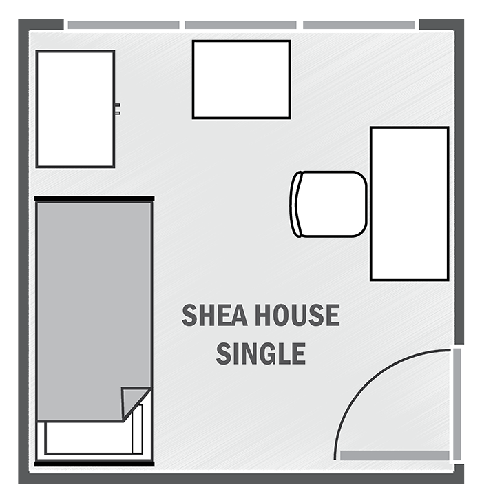 Shea House single sample floor plan