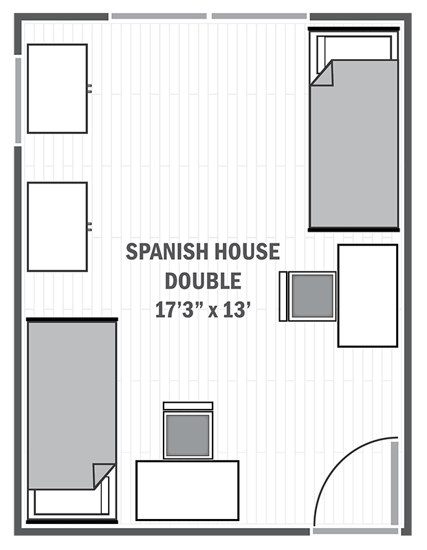 Spanish House double sample floor plan