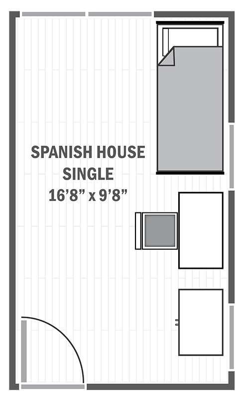 Spanish House single sample floor plan